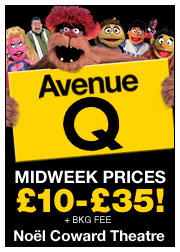 Unbranded Avenue Q theatre tickets - Noel Coward Theatre - London