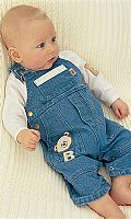 Babies Two-Piece Dungarees Set