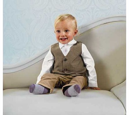 Unbranded Baby Boys Waistcoat Set - 12-18 Months