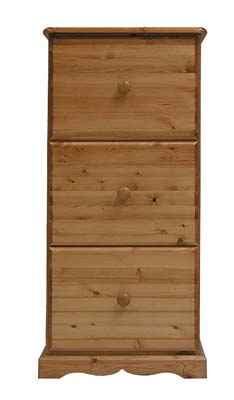 BADGER PINE FILING CABINET 3 DRAWER