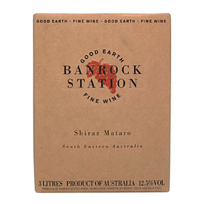 Unbranded Banrock Station Shiraz / Mataro 2008 SE Australia, 3 Litre Box