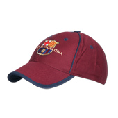 Barcelona FCB Crest Metal Clip Cap - Burgundy.