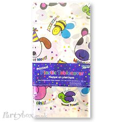 Barnyard 1st birthday - tablecover - plastic - 54x108 inches