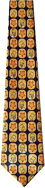 Bart & Homer Stars Tie