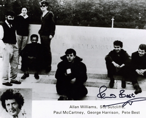 BEATLES - PETE BEST SIGNED 10 x 8 INCH B/W