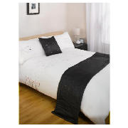 Unbranded Bedcrest Bed in a Bag Aspen Black Double