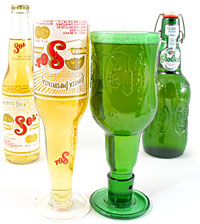 Unbranded Beer Bottle Goblets (Grolsch Twin Pack)