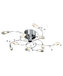 Unbranded Belize 10 Light Ceiling Light - Clear