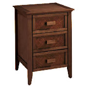 Unbranded Belize Bedside Table, dark finish