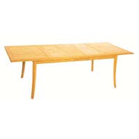 Canterbury Rectangular Garden Party Table Roble Wood