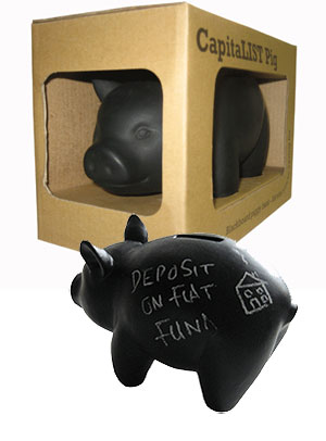 Unbranded Capitalist Piggy Bank