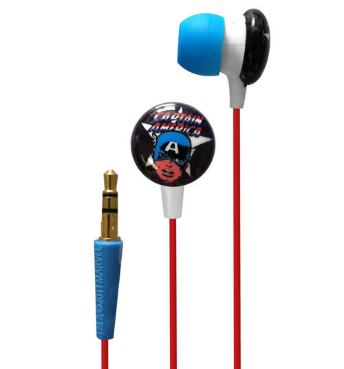 Unbranded Captain America Marvel Comics Earphones