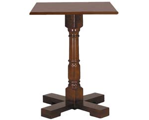 Unbranded Carlotta bar table square dark oak