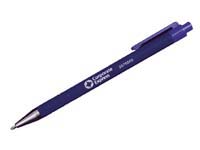 High quality retractable ballpoint pen with a medium ball.Ringed finger grips for added comfort and 