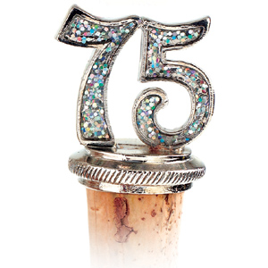 Unbranded Celebration 75th Bottle Stopper