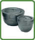 Ceramic patio burners Large round