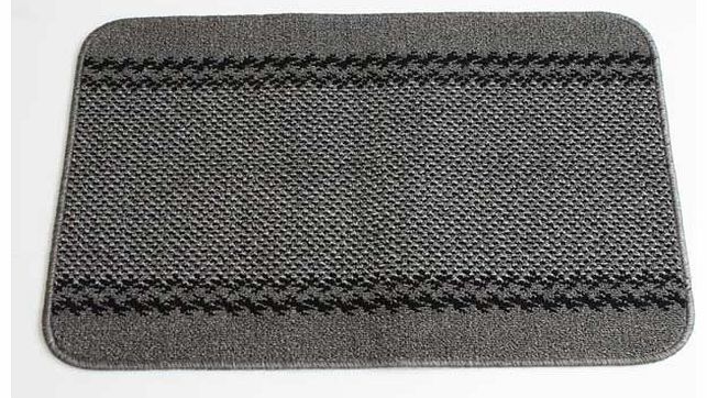 Charcoal Kilkis Machine Washable Rug - 80cm x 50cm