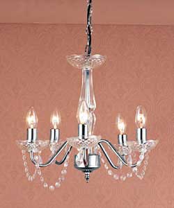 Charmaine 5 Light Chrome Chandelier