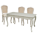 Chateau white painted rectangular dining set