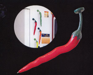 Unbranded Chilli Magnetic Fridge Pen