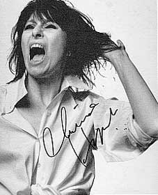 Chrissie Hynde autograph