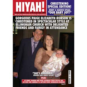 Unbranded Christening Magazine Cover