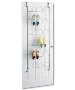 Unbranded Chrome Plated Over Door Shoe Holder