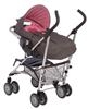 Unbranded City Link 4 wheel stoller with Infant Car Seat : - Black/Light Blue