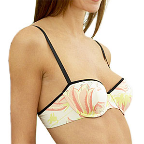 CK Tulip Balconette Bra- Multi/Orange- 32B