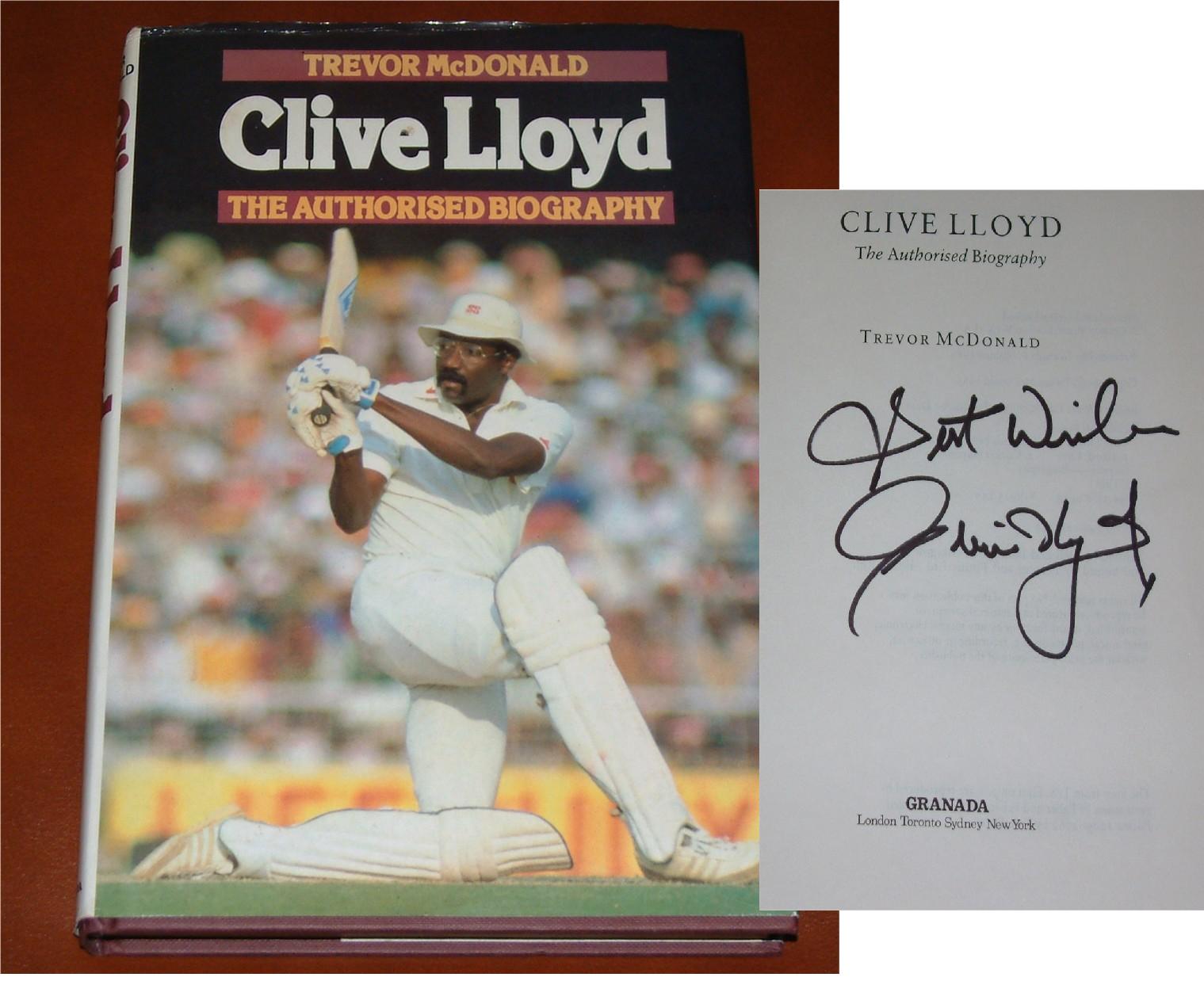 CLIVE LLOYD SIGNED HARDBACK AUTOBIOGRAPHY