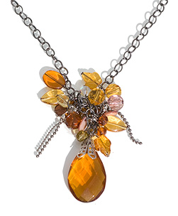 Cluster Pendant Citrine