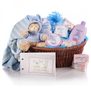 Unbranded Congratulations! Baby Boy Basket