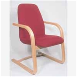 Conn Prem Cant Armchair LtOak/Burg