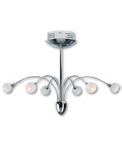 Cosmic Chrome-Plated Semi Flush 6 Light