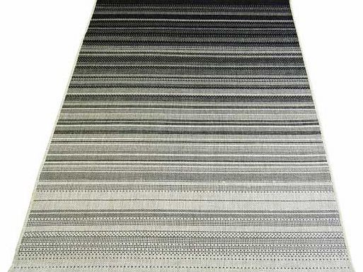 County Gradstripe Rug - Anthracite - 120 x 170cm