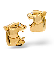 Cufflinks 0.02CT Diamond 9K Yellow Gold