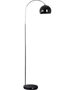 Unbranded Curva Black Chrome Floor Lamp