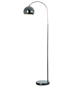 Unbranded Curva II Black Chrome Floor Lamp