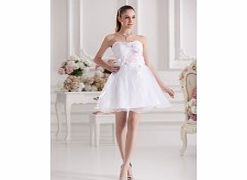 Unbranded Cute Modern Strapless Sweetheart Organza