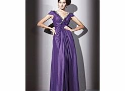 Unbranded Cute V-neck Sleeveless Satin Evening Dresses -