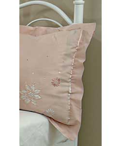 Cutwork Pair Oxford Pillowcases - Oyster