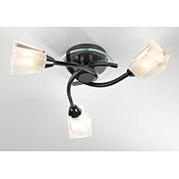 Unbranded DAAUS0367 - 3 Light Black Chrome Ceiling Light