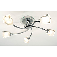 Unbranded DAAUS0550 - 5 Light Polished Chrome Ceiling Light