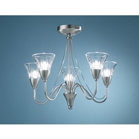 Unbranded DADUR5446 - 5 Light Satin Chrome Ceiling Light