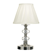 Unbranded DAHAZ4046 - Satin Chrome Table Lamp Pair