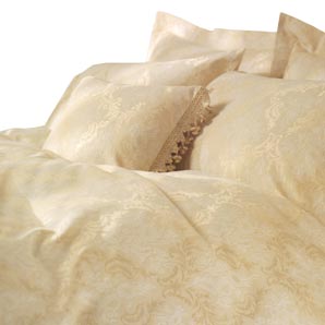 Damask Duvet Cover- Superking-Size- Oyster