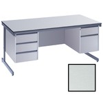 Dams Optoinal Fixed Pedestal (3 Box Drawers)-Light Grey