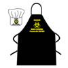 Unbranded DANGER! Man Cooking Apron and Hat Set