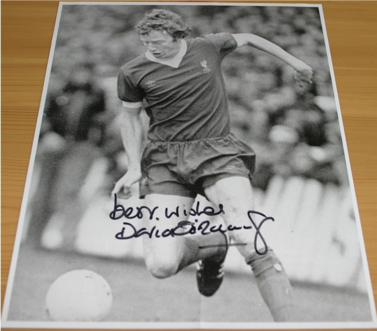 DAVID FAIRCLOUGH SIGNED LIVERPOOL B/W 10 x 8 PHOTO