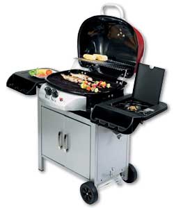 Deluxe 2 Burner Gas BBQ with Side Burner